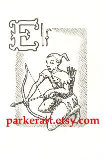 art, elf, atc, parkerart, myth