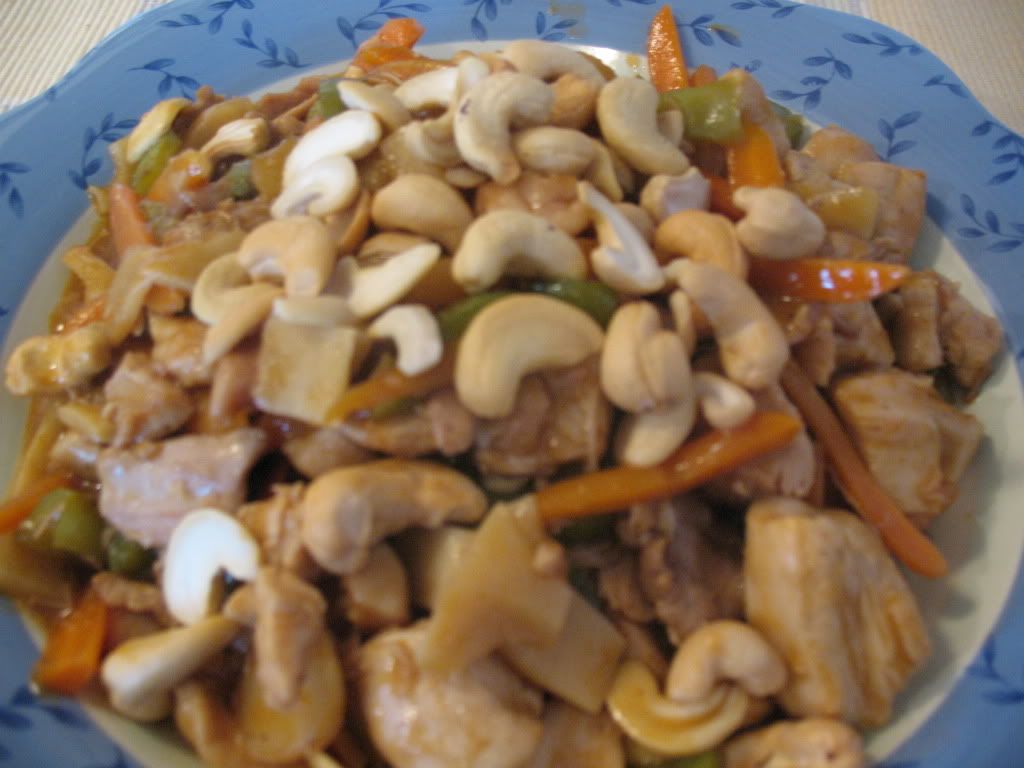 Cashew Chicken Prepared