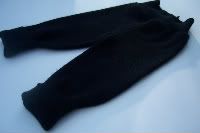 Black Recycled Pants Large