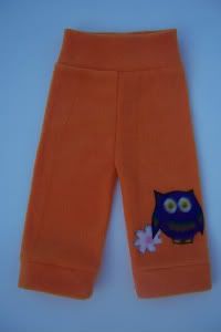 Whooo Wants some Orange Owl Pants? - Small