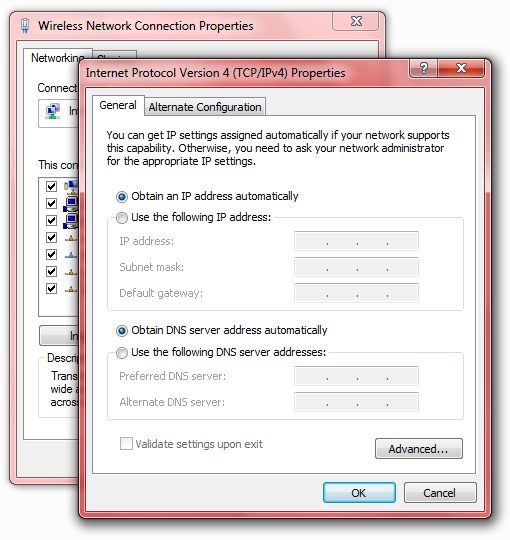 Reset Dns Settings In Vista