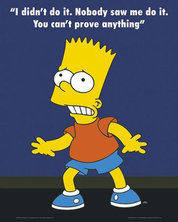 bart simpson: I didn't do it Pictures, Images and Photos