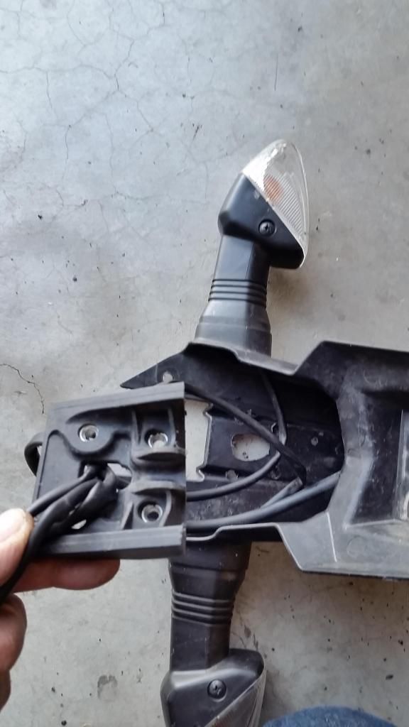 Finally, a DIY fender eliminator tutorial! (kinda) Kawasaki Ninja ZX