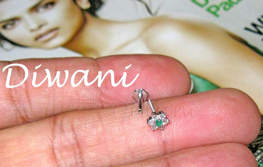 photos piercing nez. Real Emerald Diamante Piercing Nez Levre Labret Or 14K | eBay