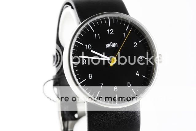Braun Mens Black Dieter Round Watch BNH0021 NEW  