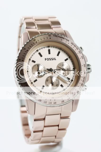 Fossil Stella Large Aluminum Blush Watch CH2707 NEW  