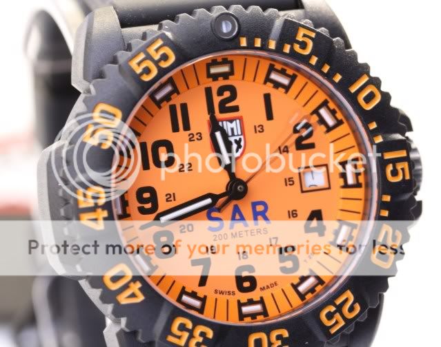 Luminox reloj anaranjado de Colormark de SELLO marino de 3059 SAR 