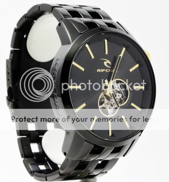 RIP CURL Detroit Mens Black w/ Gold Automatic Watch A2507MID NEW 
