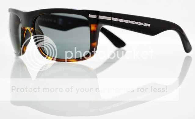 Kaenon Burnet Sunglasses Black Tortoise w Gunmetal Grey Polarized 017 